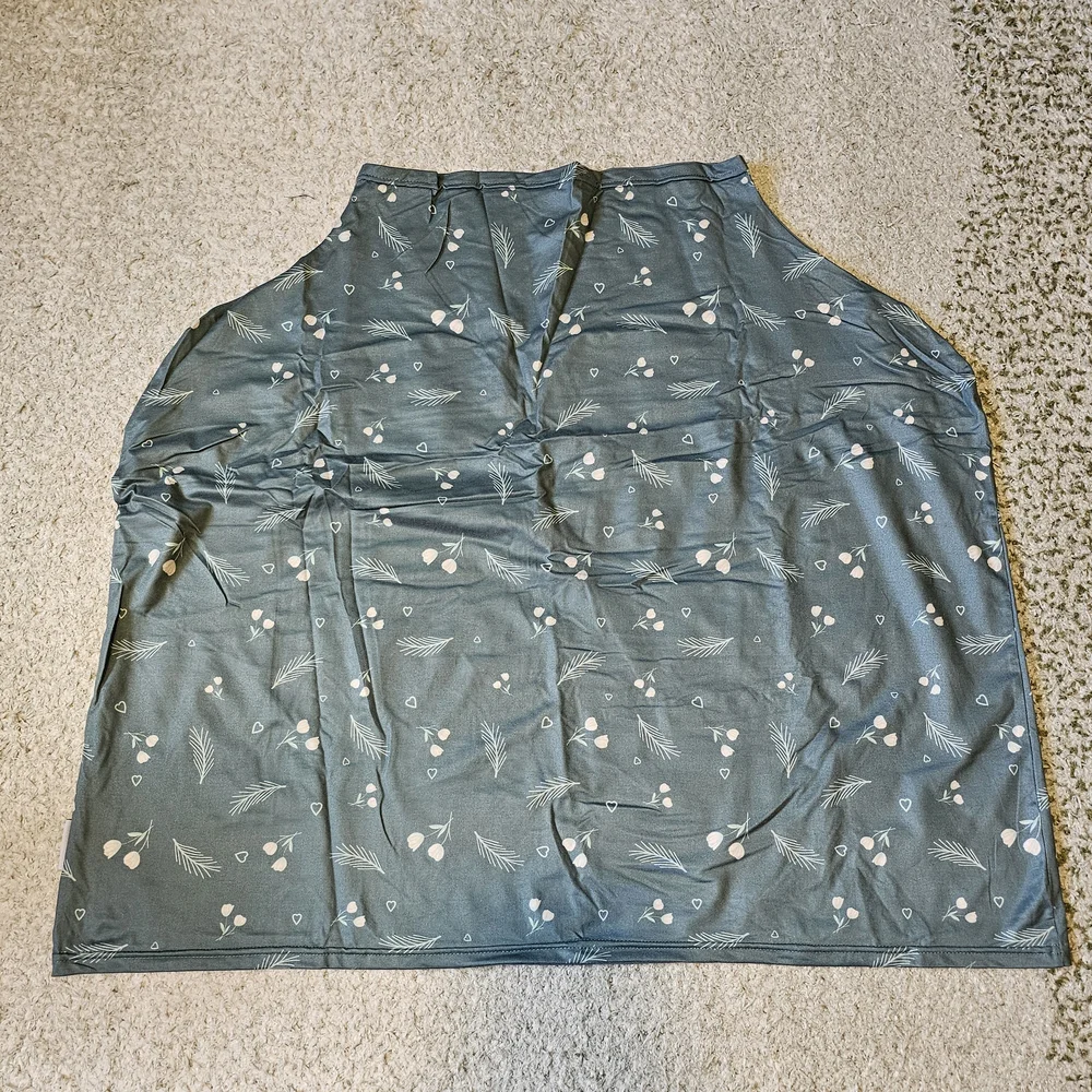 Floral Green Breasfeeding/Car Seat Cover